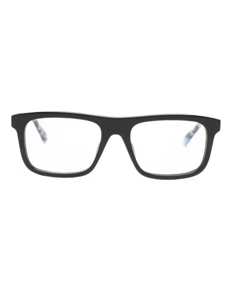 Gucci Eckige Brille in Schildpattoptik - Schwarz Schwarz