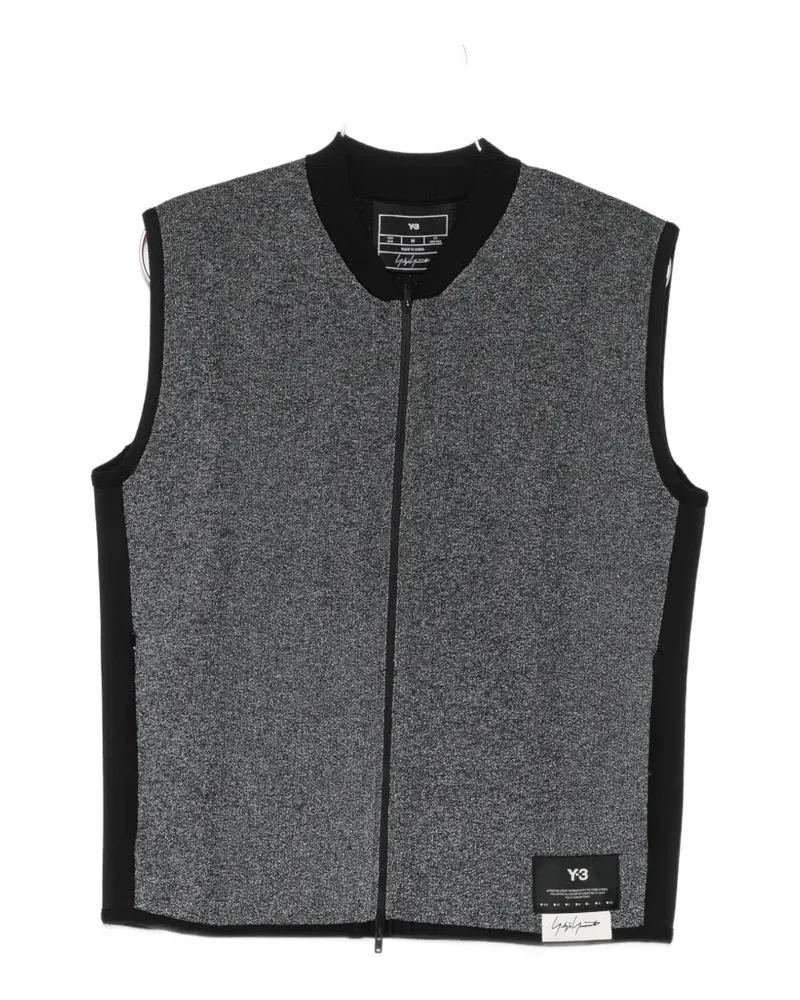Y-3 skull-print zip-up gilet - Schwarz Schwarz