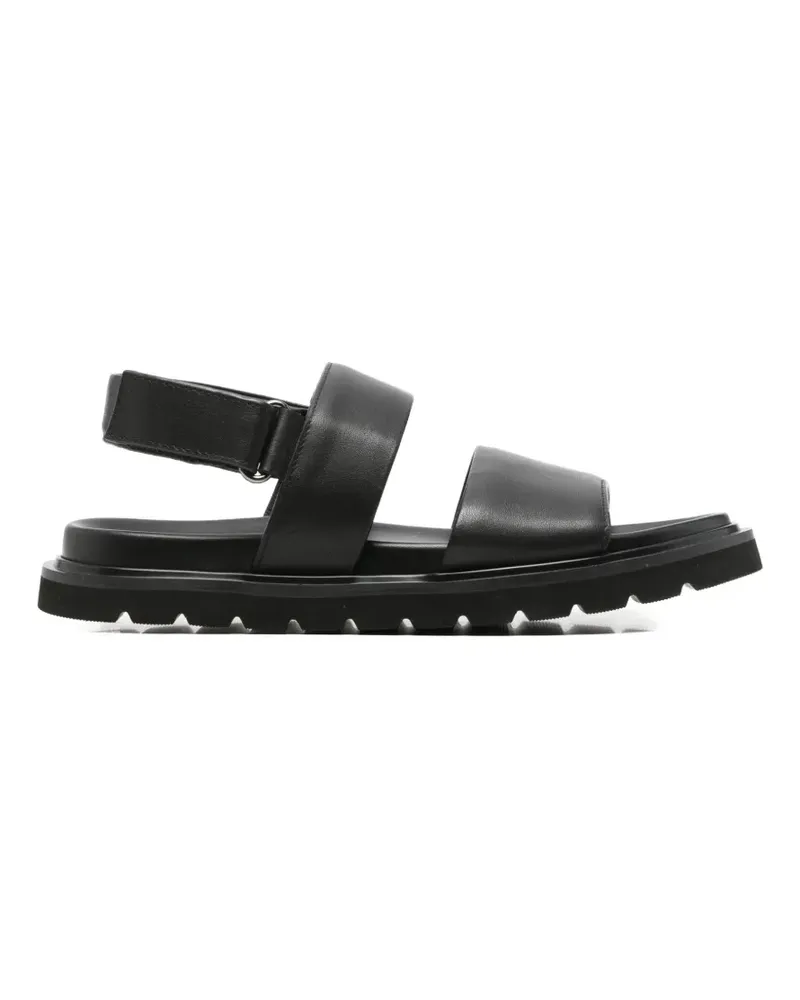 Alberto Gozzi touch-strap ridged-sole sandals - Schwarz Schwarz