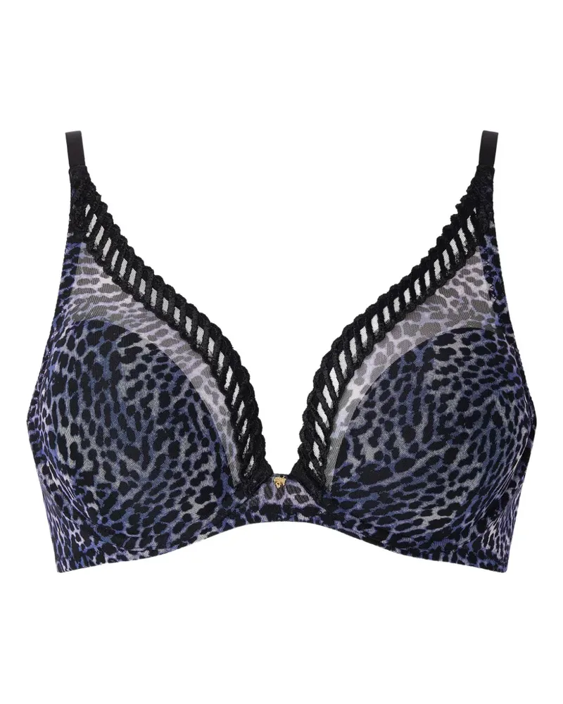 Aubade Bügel-BH mit Leopardenprint - Blau Blau