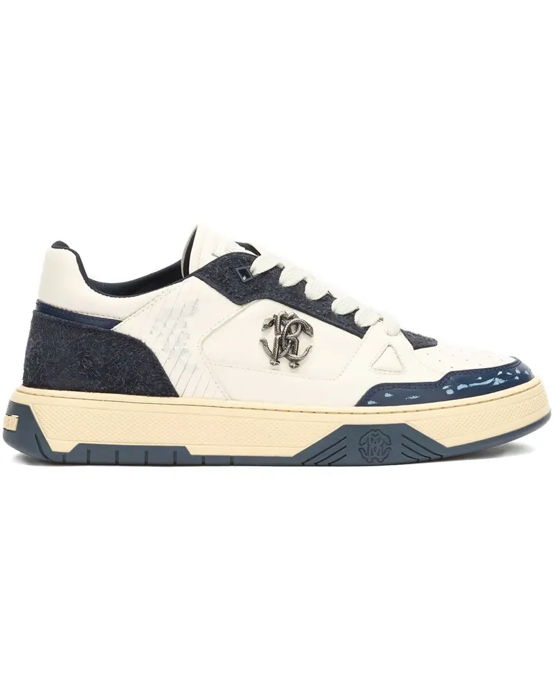 Roberto Cavalli Sneakers mit Prägung - Weiß Weiß