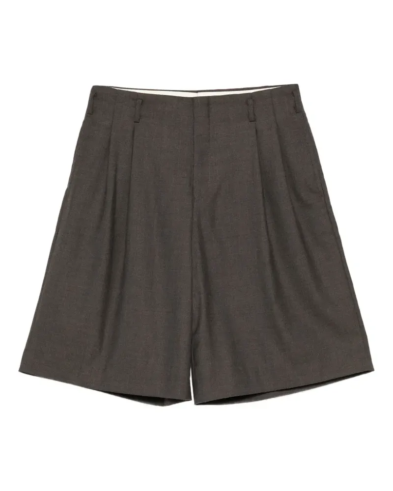 Comme des Garçons pleated wide-leg shorts - Braun Braun