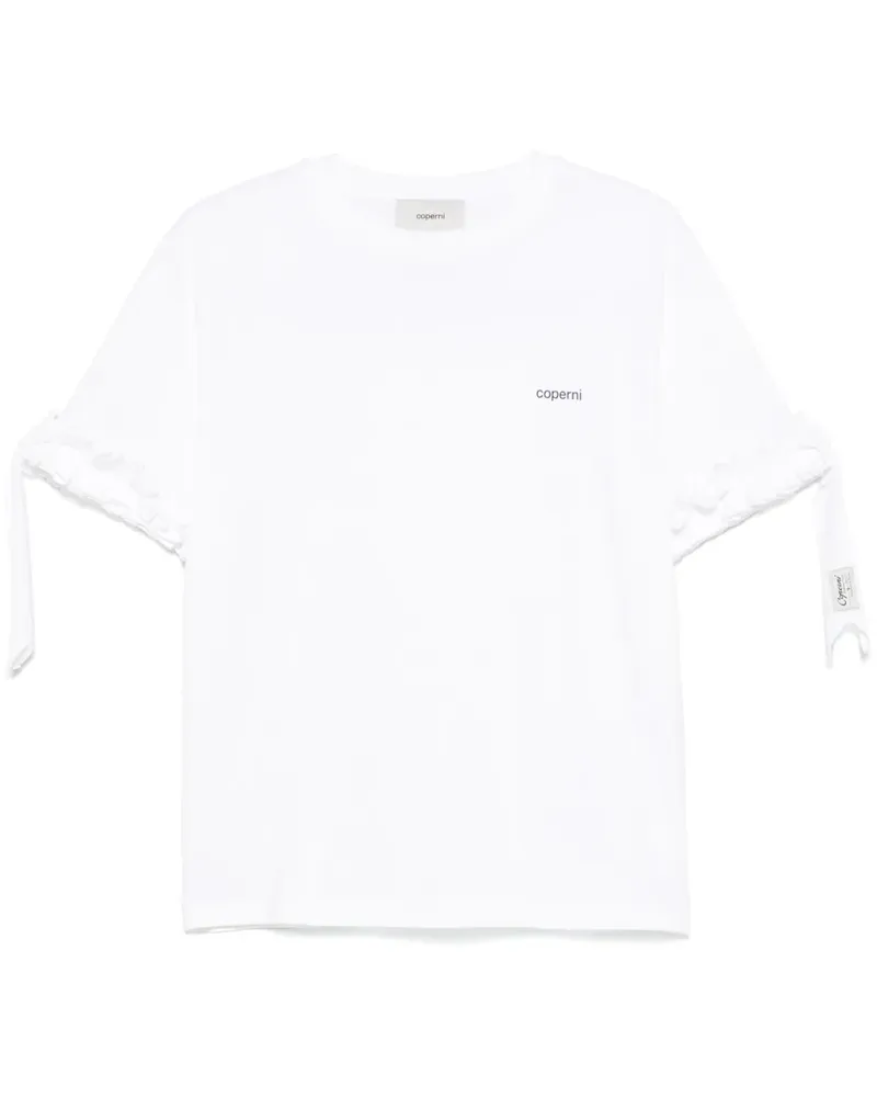 COPERNI T-Shirt mit Rüschenbesatz - Weiß Weiß