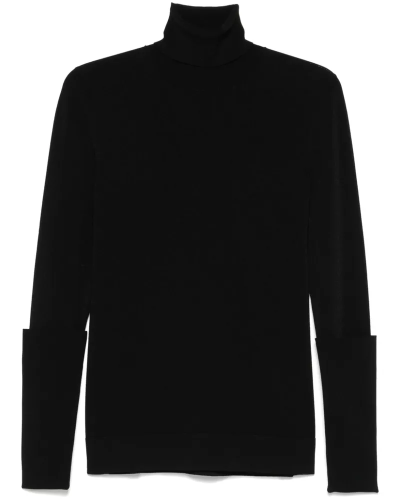 Jil Sander Pullover mit Stehkragen - Schwarz Schwarz