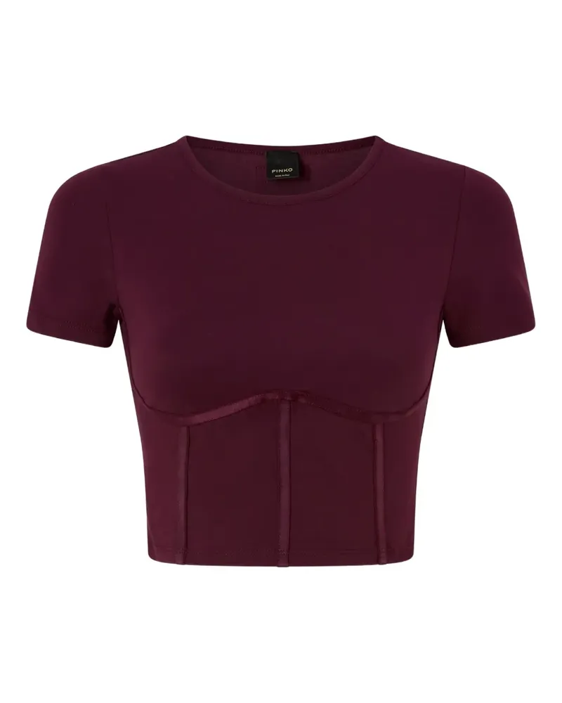 Pinko corset T-shirt - Rot Rot