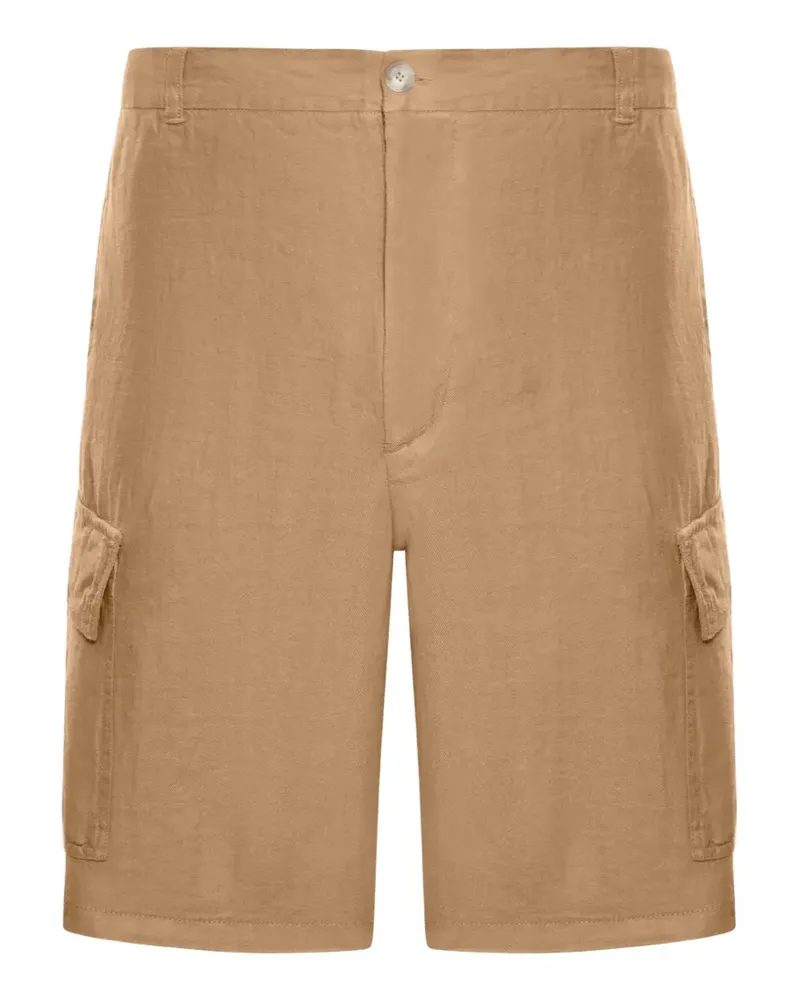 120% Lino linen cargo shorts - Nude Nude