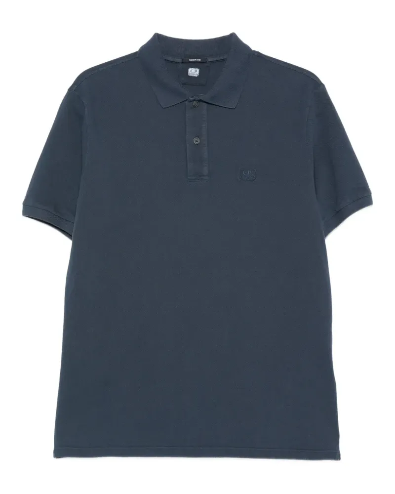 C.P. Company short-sleeve buttoned T-shirt - Blau Blau
