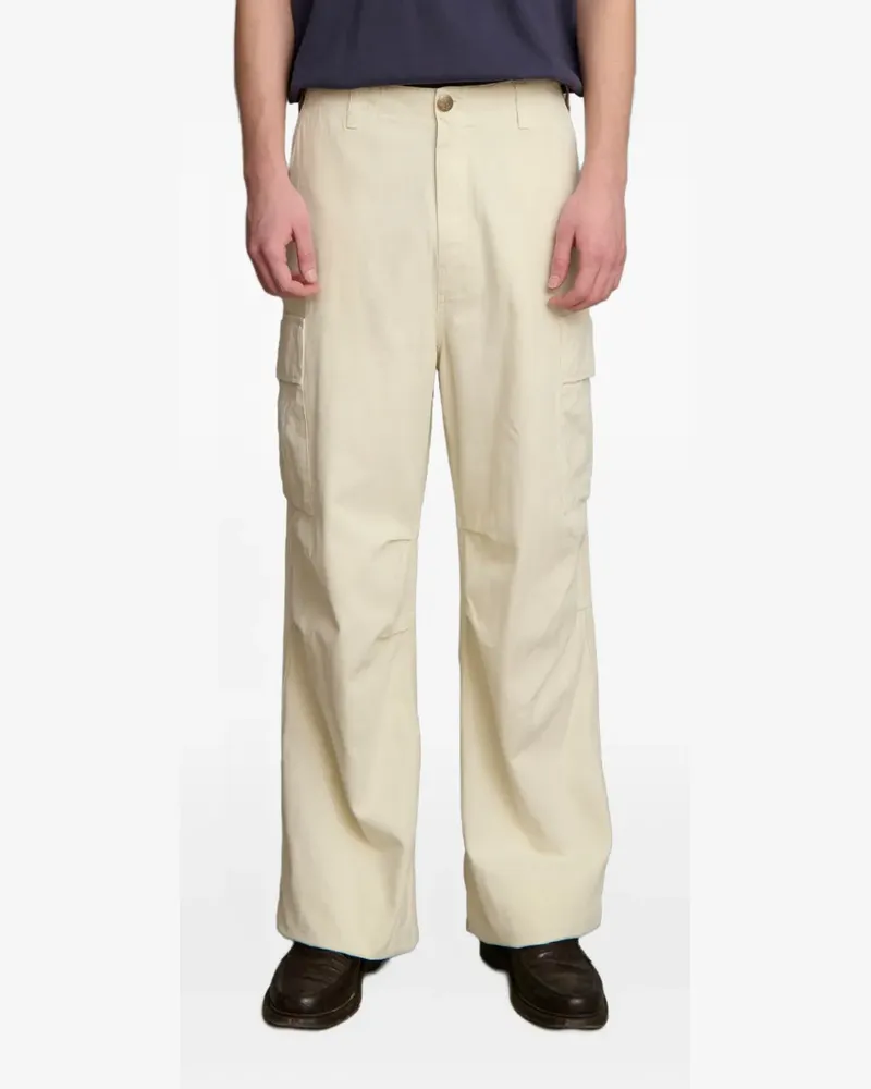Palmes Cargohose mit Fischgrätenmuster - Nude Nude