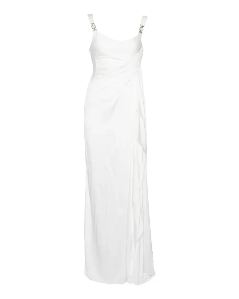 Versace Jersey Draped dress - Weiß Weiß
