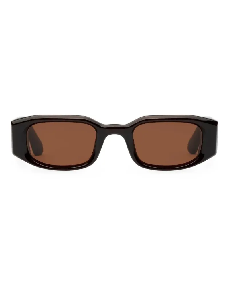 CHIMI Levi Sonnenbrille mit geometrischem Gestell - Braun Braun