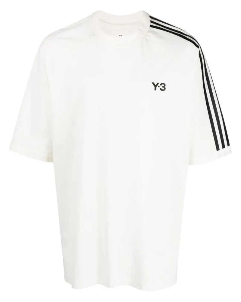 Y-3 x adidas T-Shirt mit Logo-Print Weiß