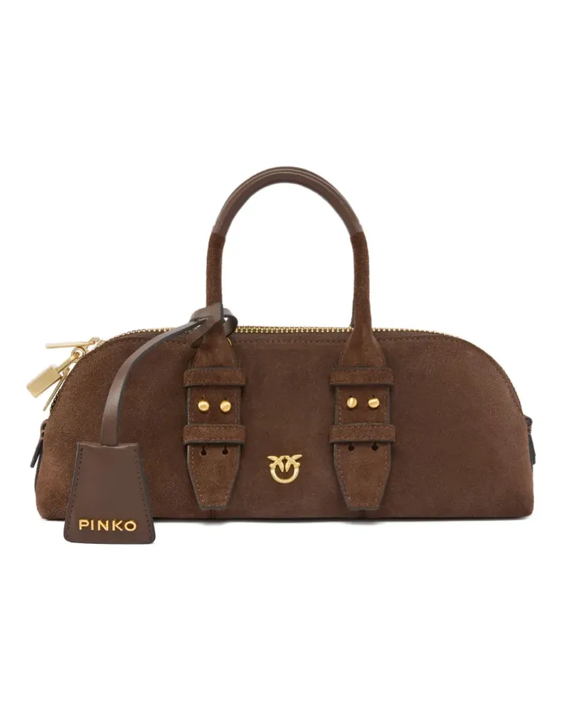 Pinko Schultertasche mit Schnallendetail - Schwarz Schwarz