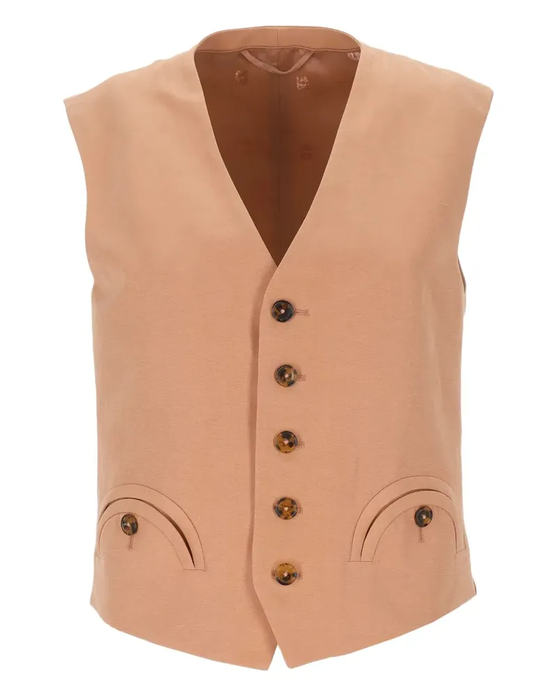 Blazé Milano Weste mit Knopfleiste - Rosa Rosa