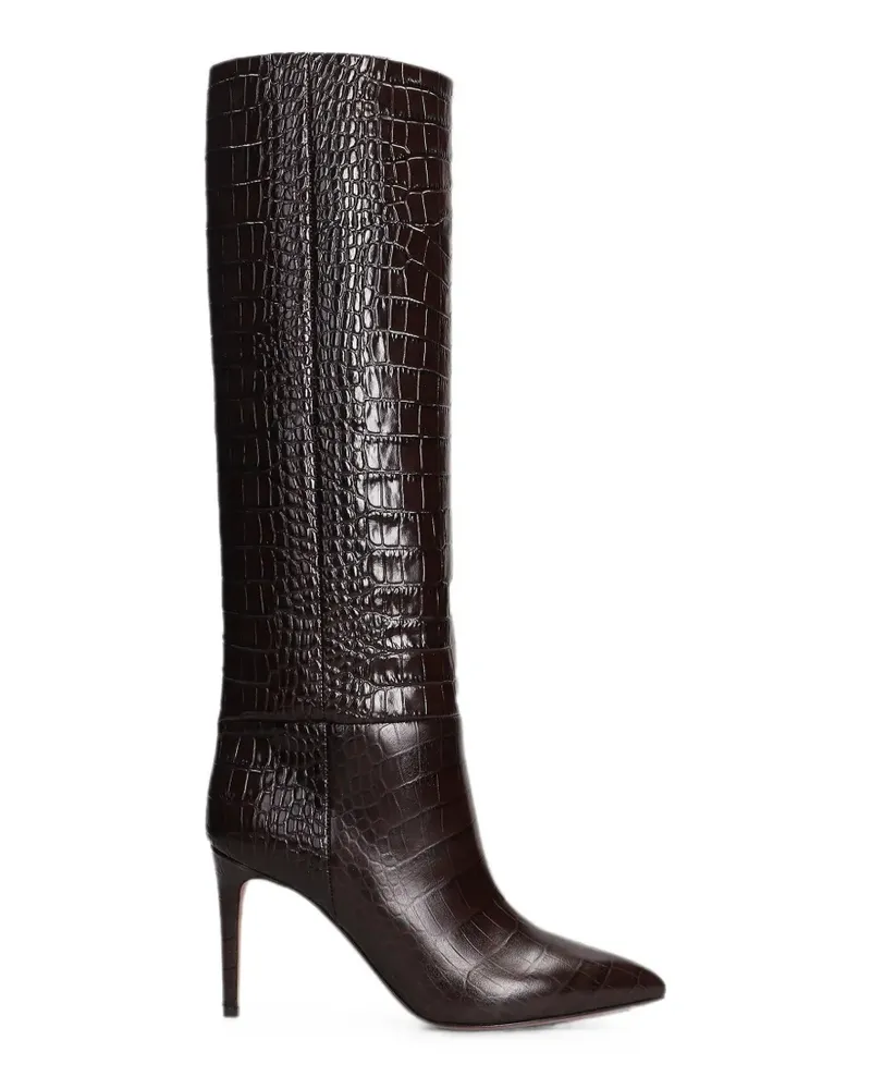 Paris Texas croc-effect leather boots - Braun Braun