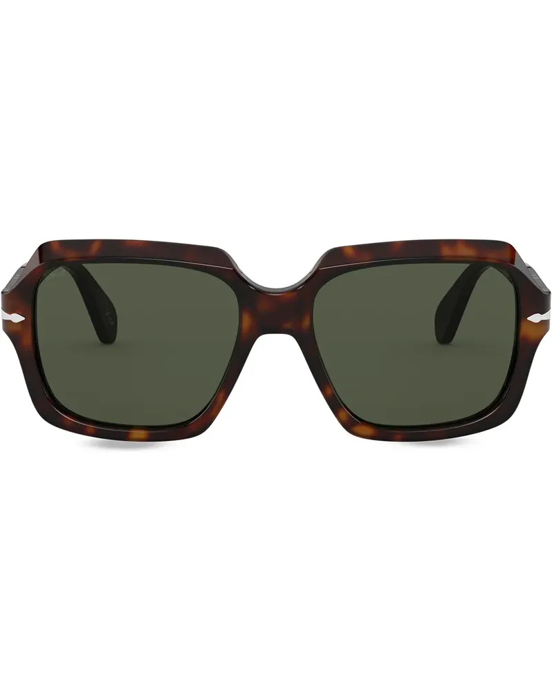 Persol Eckige Sonnenbrille - Grün Grün