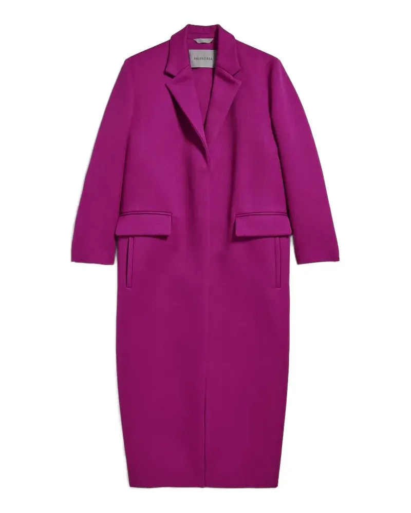 Balenciaga Langer Mantel - Rosa Rosa