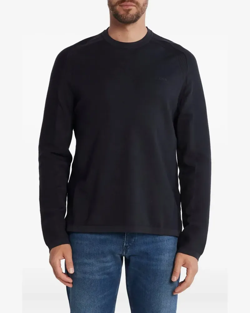 HUGO BOSS Sweatshirt mit Raglanärmeln - Blau Blau