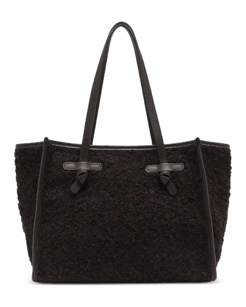 Gianni Chiarini Mittelgroße Marcella Tote Bag mit Lederbesatz - Braun Braun