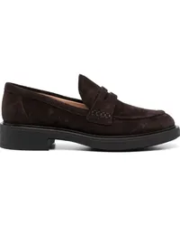 Gianvito Rossi Loafer aus Wildleder Braun