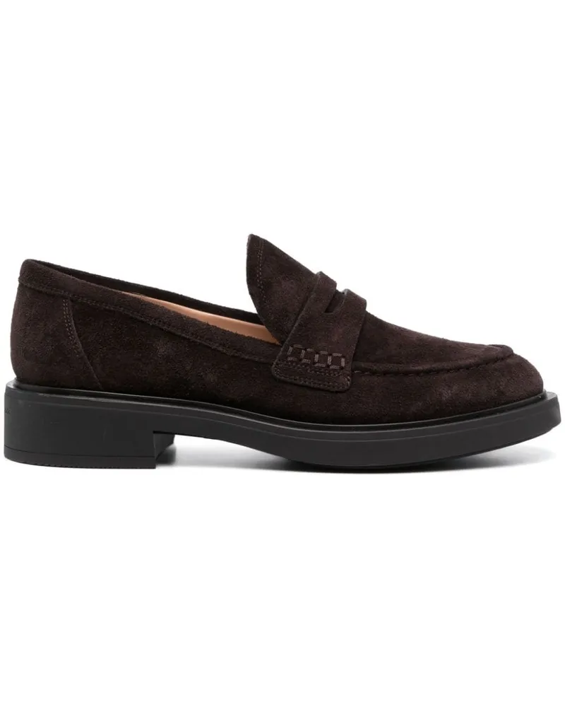 Gianvito Rossi Loafer aus Wildleder - Braun Braun