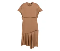 Midikleid mit Raffungen - Braun