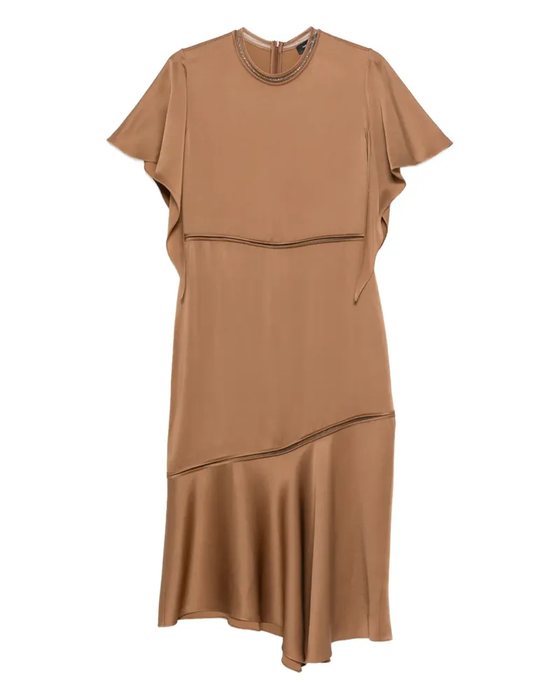 Fabiana Filippi gathered-detail midi dress - Braun Braun