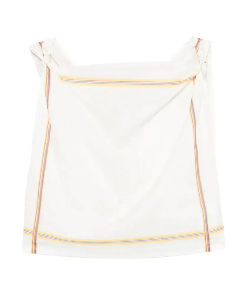 Maje Gestreiftes Top - Weiß Weiß
