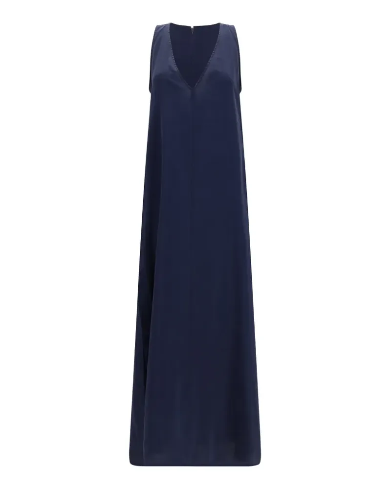 CRUNA Lauren sleeveless V-neck dress - Blau Blau
