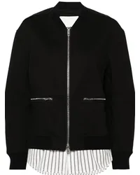 3.1 phillip lim Bomberjacke im Layering-Look Schwarz