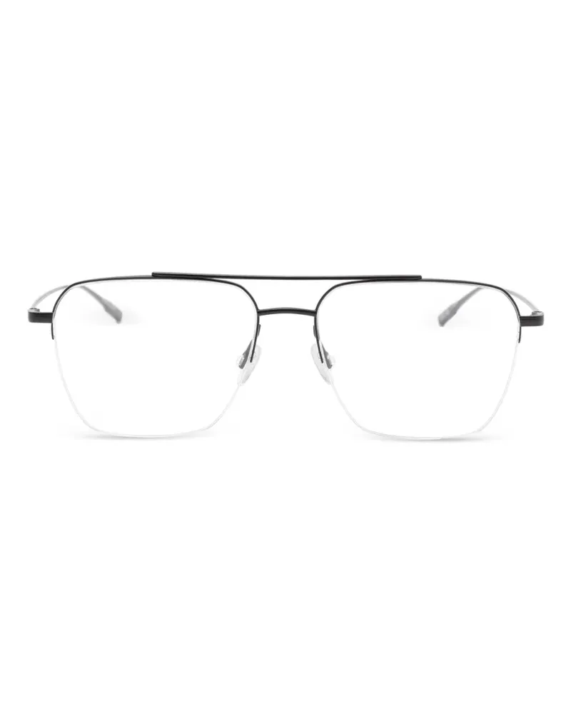 Barton Perreira Halbrand-Brille - Schwarz Schwarz