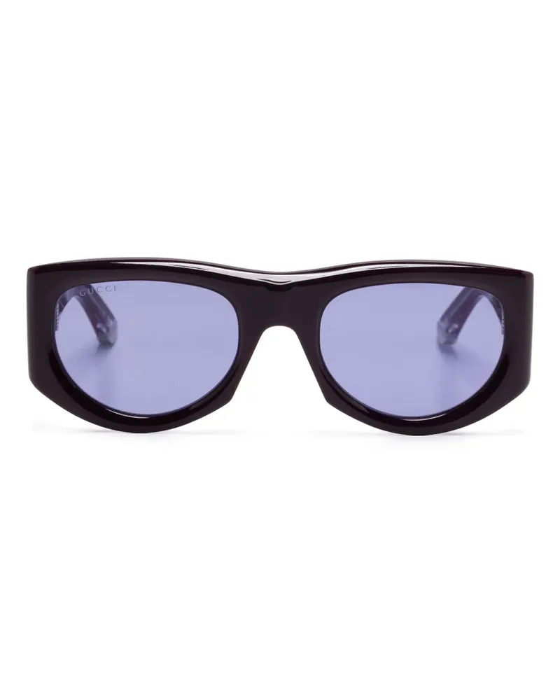 Gucci Sonnenbrille mit eckigem Gestell - Violett Violett