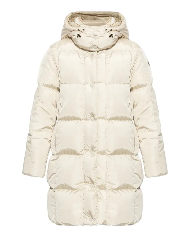 Moncler Litte Square quilted hooded coat - Nude Nude