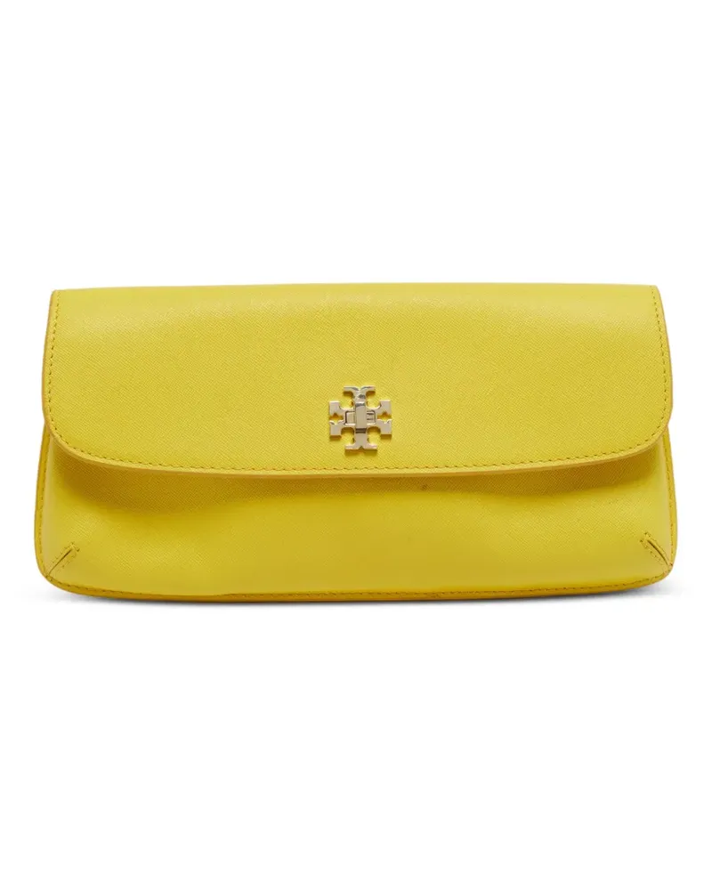 Tory Burch Diana leather clutch bag - Gelb Gelb