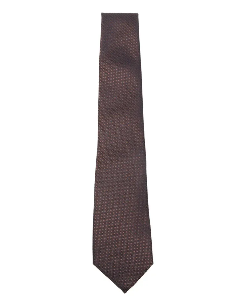 Canali textured tie - Braun Braun