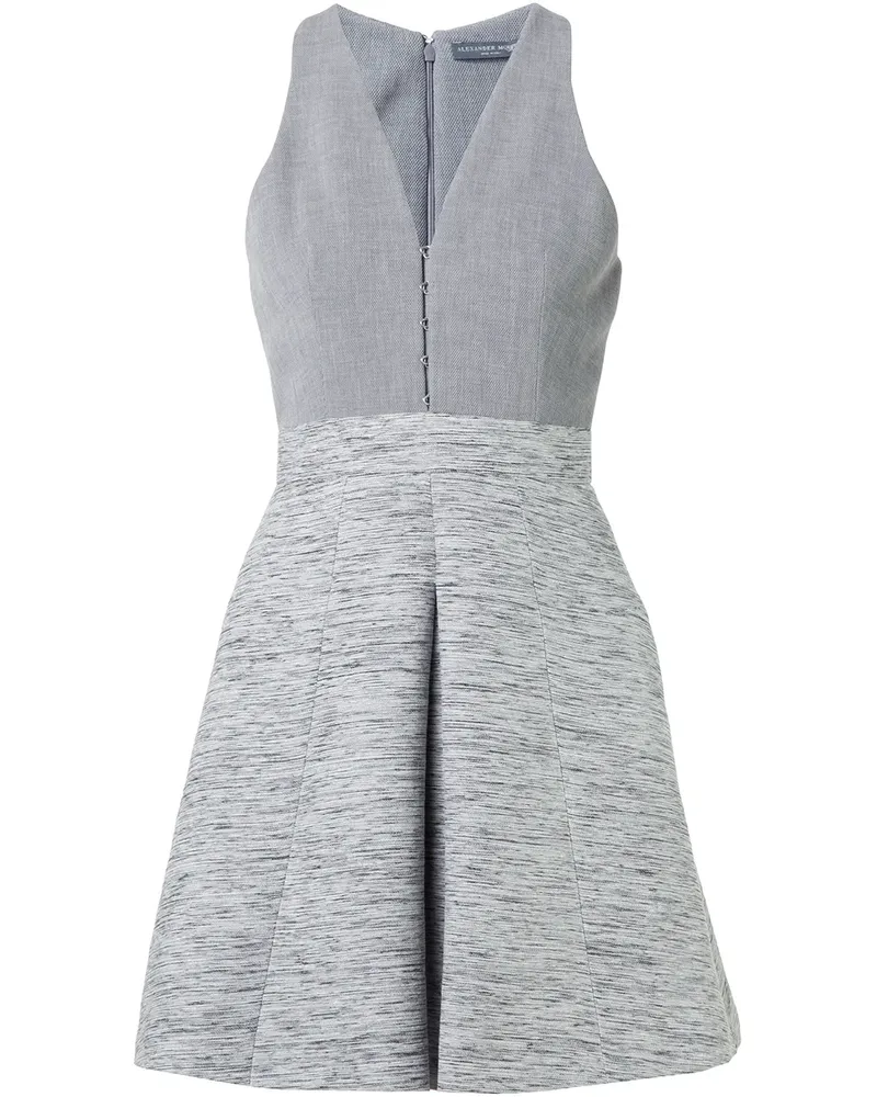 Alexander McQueen Kleid mit V-Ausschnitt - Grau Grau