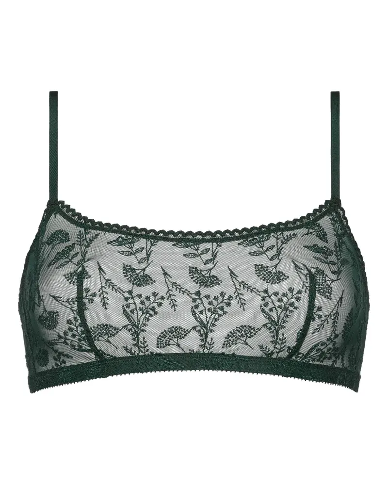 Eres Sport-BH mit Blumen-Print - Grün Grün