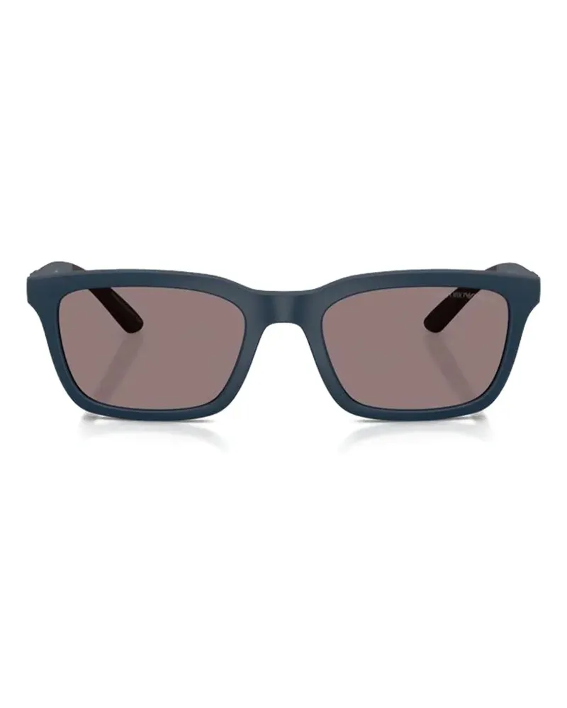 Emporio Armani rectangle-frame sunglasses - Blau Blau