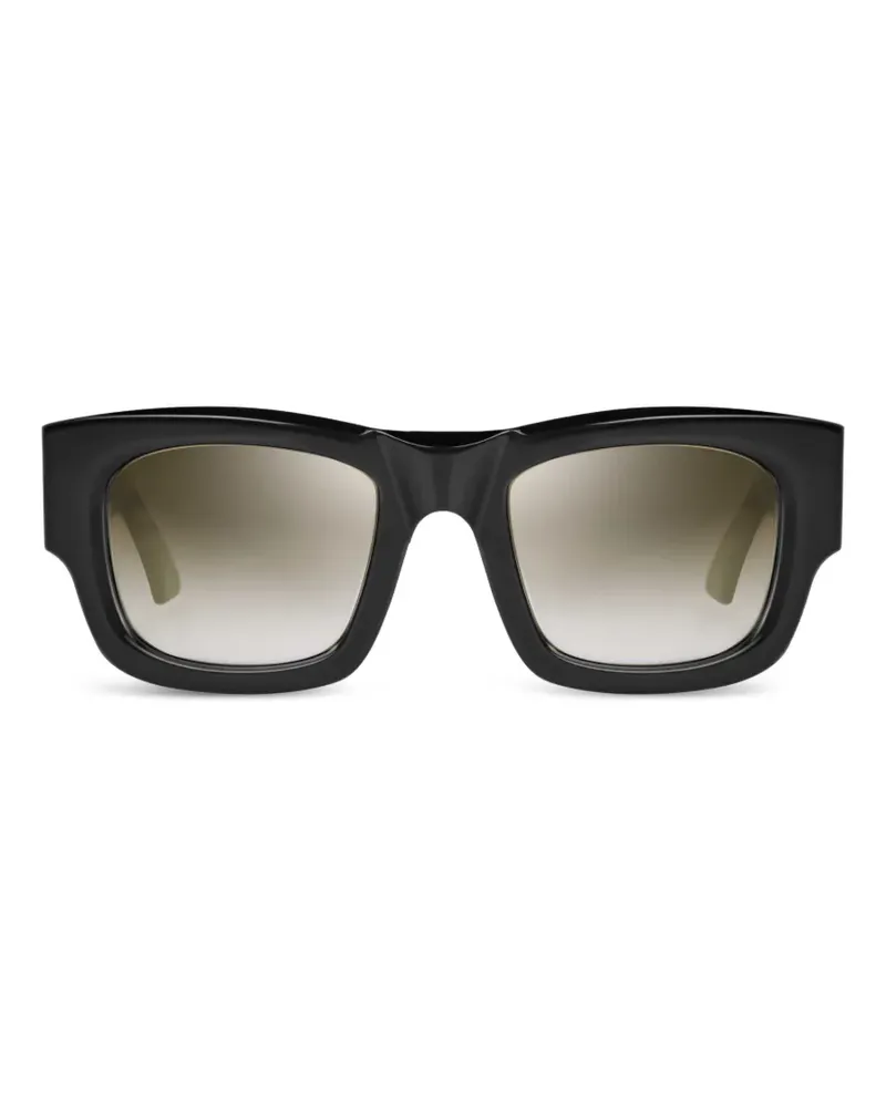Bugatti Sonnenbrille mit eckigem Gestell - Schwarz Schwarz