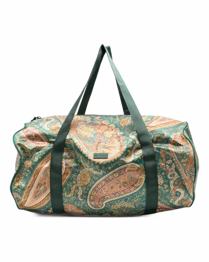 Etro Reisetasche mit Paisley-Print - Grün Grün