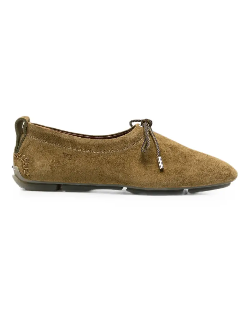 Wales Bonner Loafer aus Wildleder mit Schnürung - Braun Braun