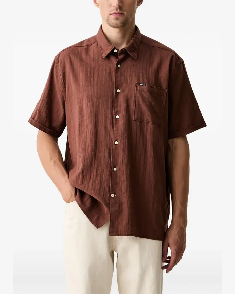 Barbour Kurzärmeliges Kingswood Hemd - Braun Braun