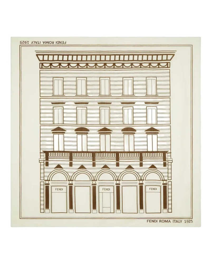 Fendi Palazzo  in Roma Schal - Nude Nude