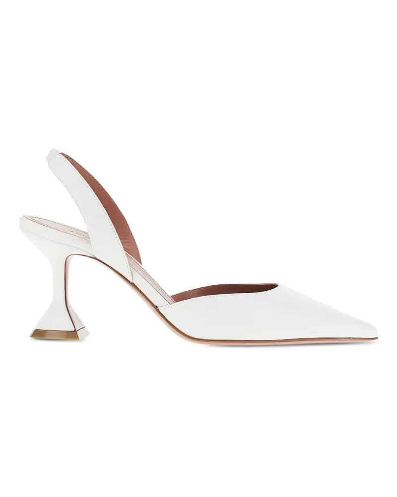 Amina Muaddi Holli slingback pumps - Weiß Weiß