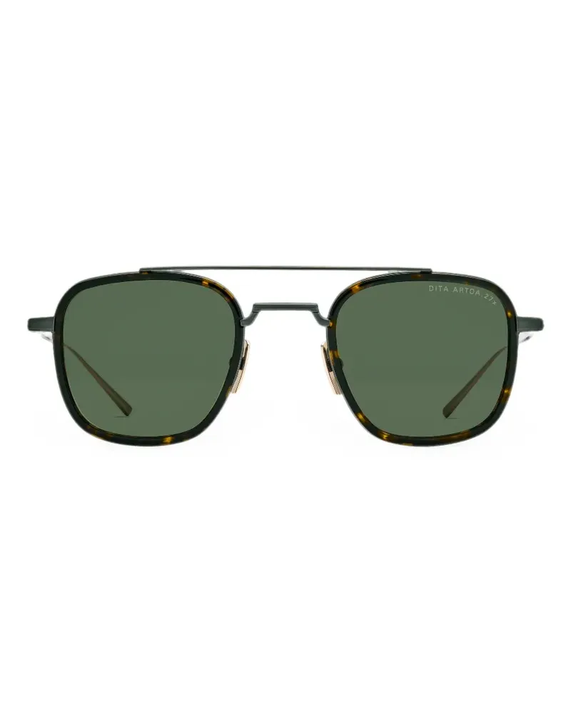 DITA Artoa 27x Sonnenbrille mit eckigem Gestell - Braun Braun