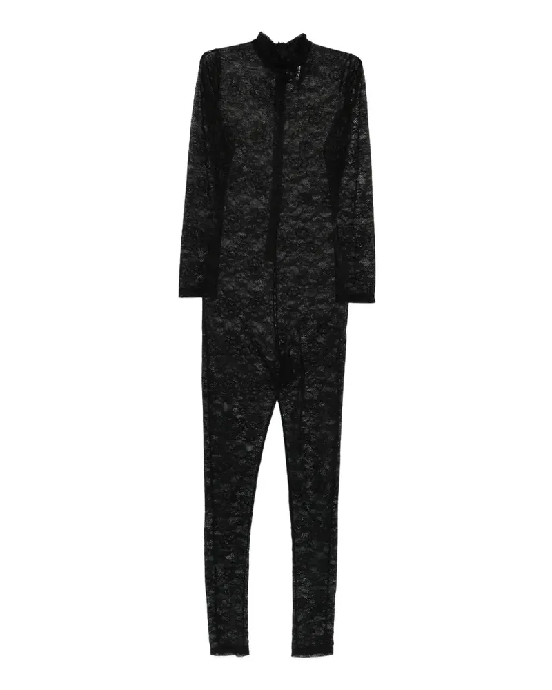 ALCHEMY lace zip jumpsuit - Schwarz Schwarz
