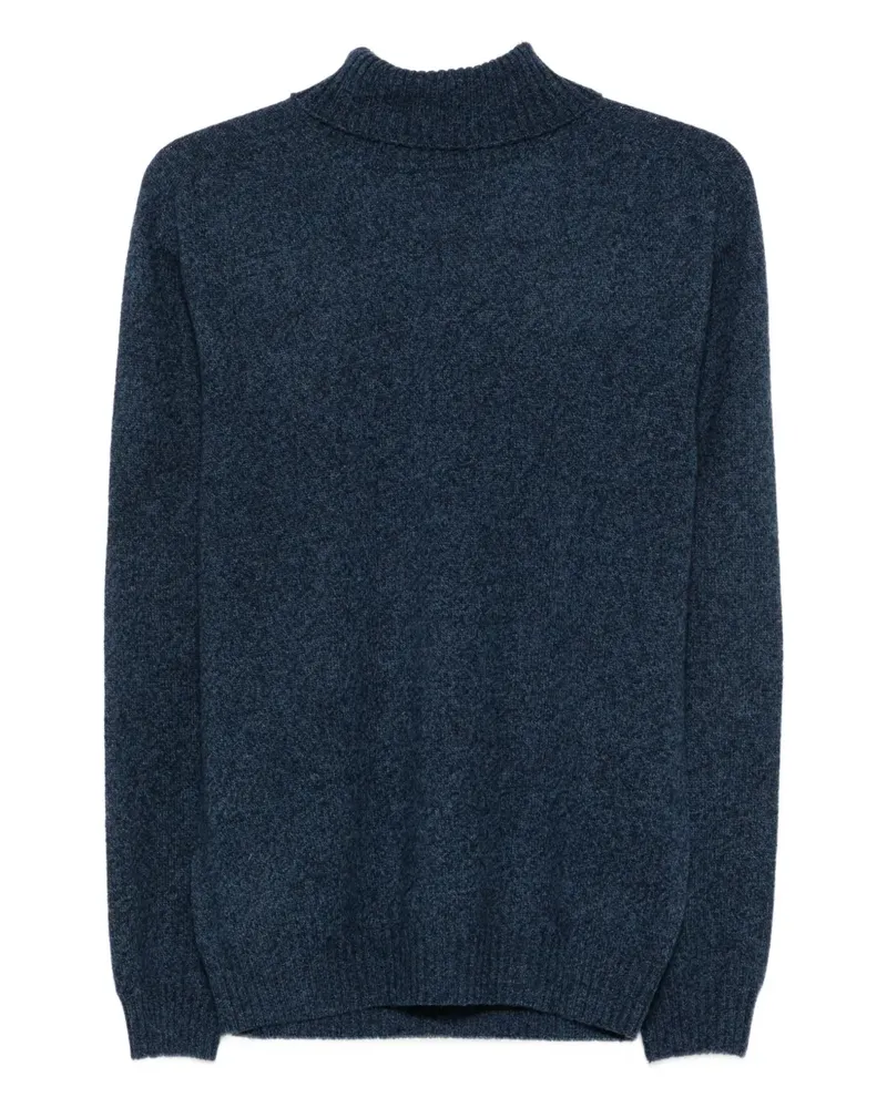 Boglioli Pullover mit Stehkragen - Blau Blau