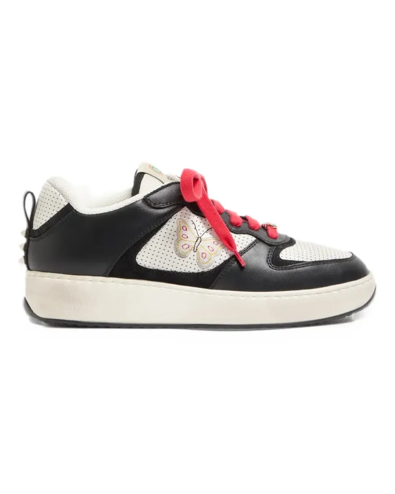 Valentino Garavani Riseone Sneakers mit Schmetterlingsstickerei - Schwarz Schwarz