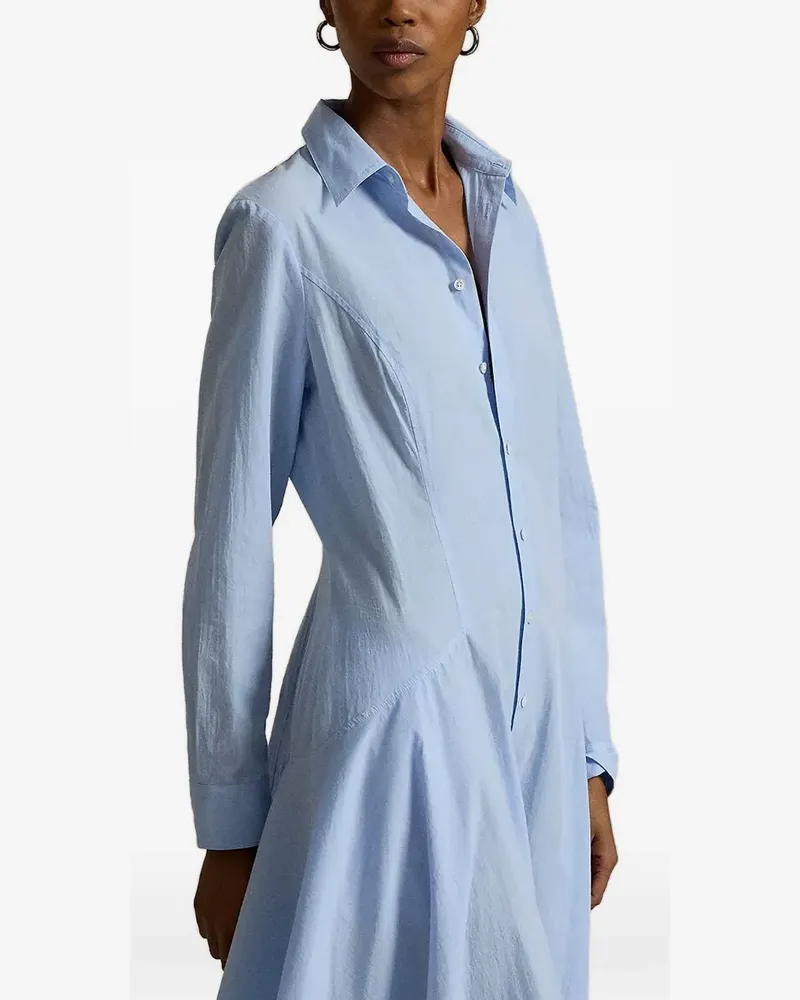 Ralph Lauren cotton paneled shirtdress - Blau Blau