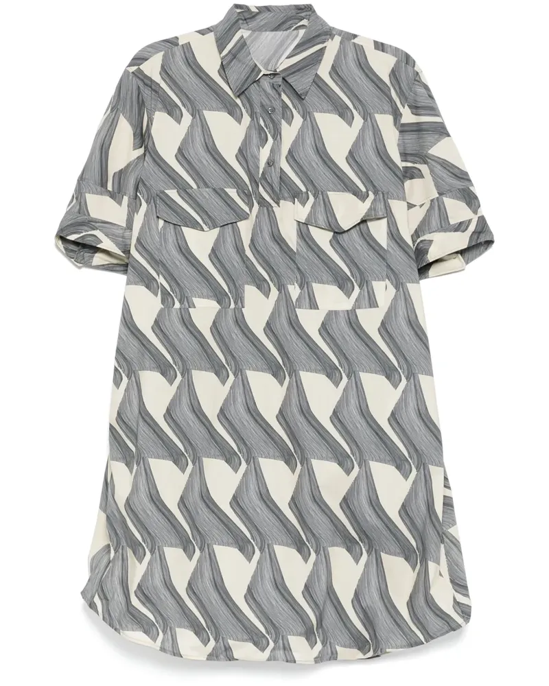 JNBY Kleid mit Muster-Print - Blau Blau