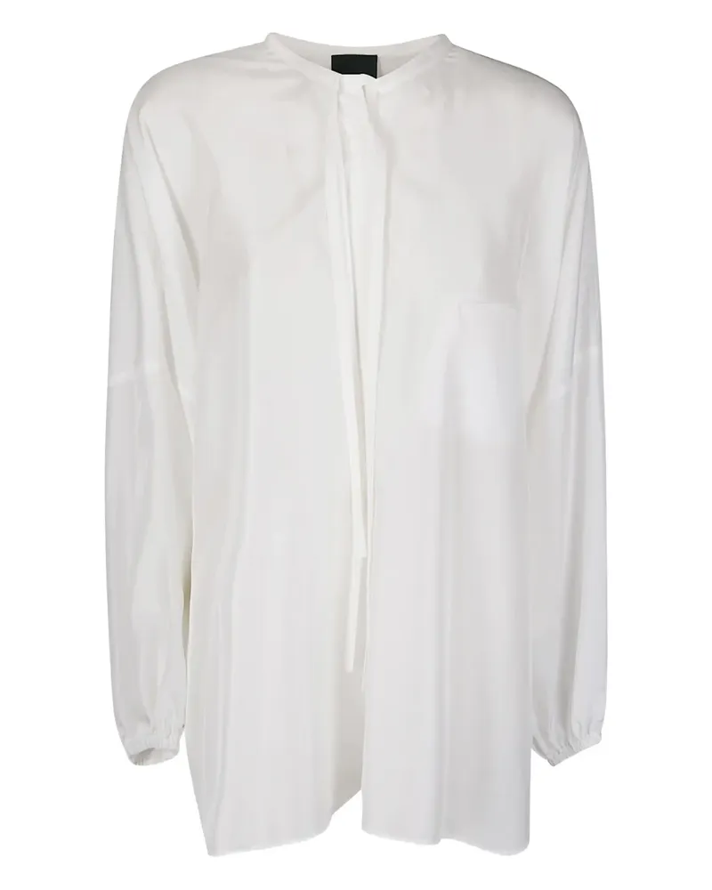 Jejia Tilda Bluse mit Schleifenkragen - Weiß Weiß